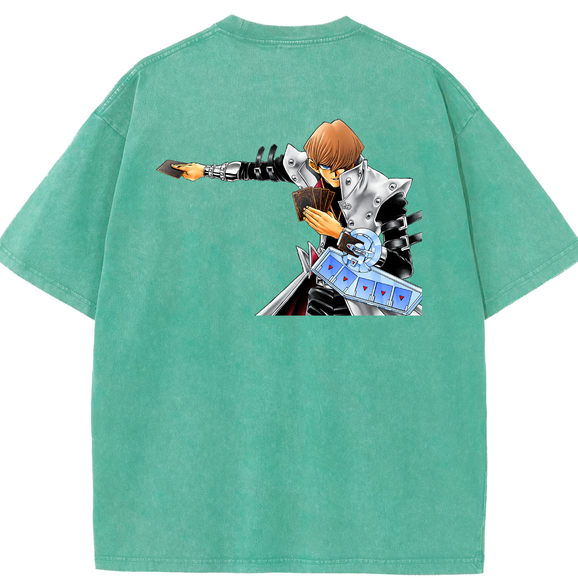 （画像用） 遊☆戯☆王 Yu-Gi-Oh! 綿100% ヴィンテージ風 半袖Tシャツ（背面プリント）